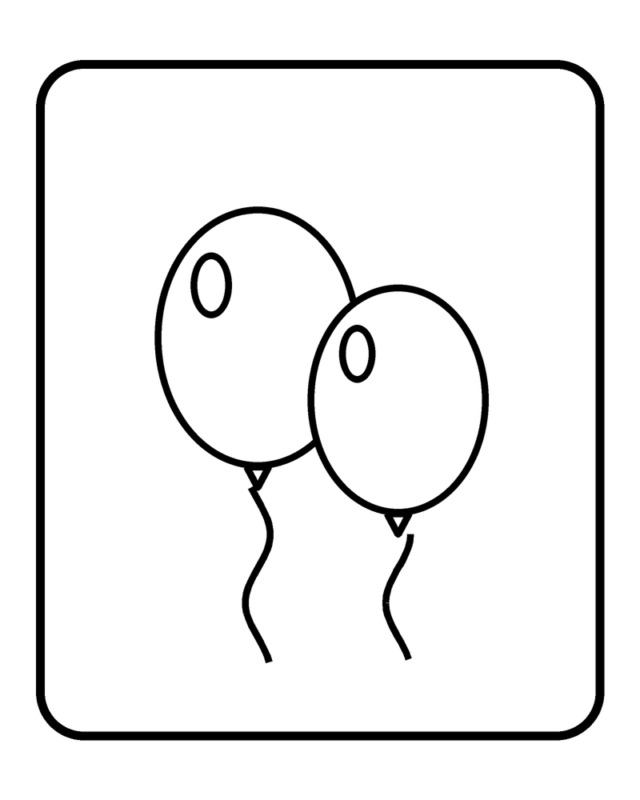 Cute Balloon with Frame