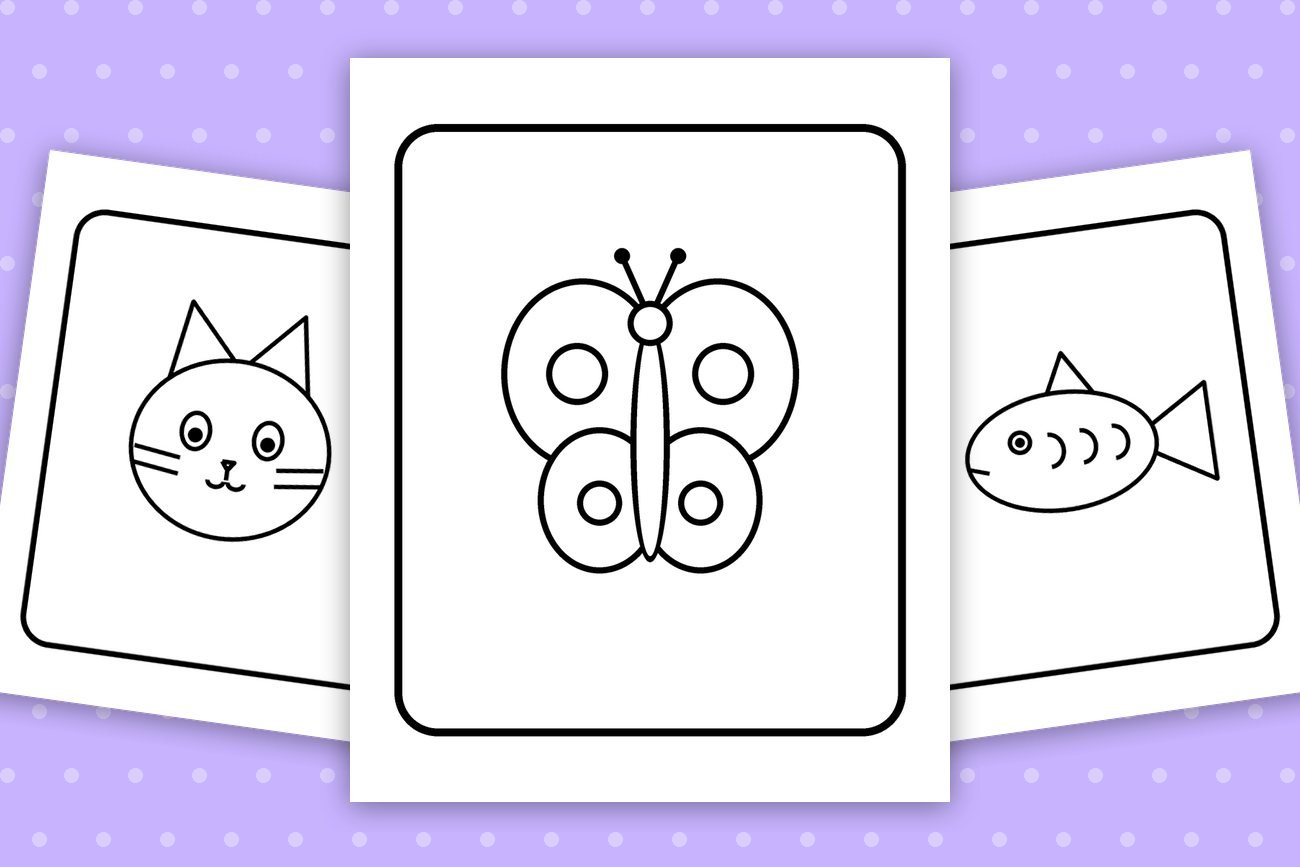 8 Easy Balloon Coloring Pages with Frames