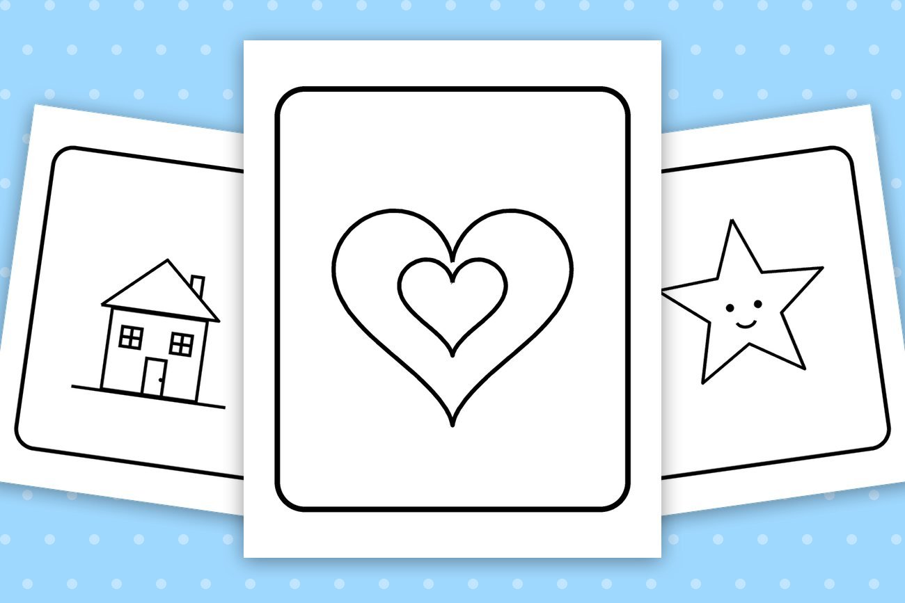 8 Easy Flower Coloring Pages with Frames