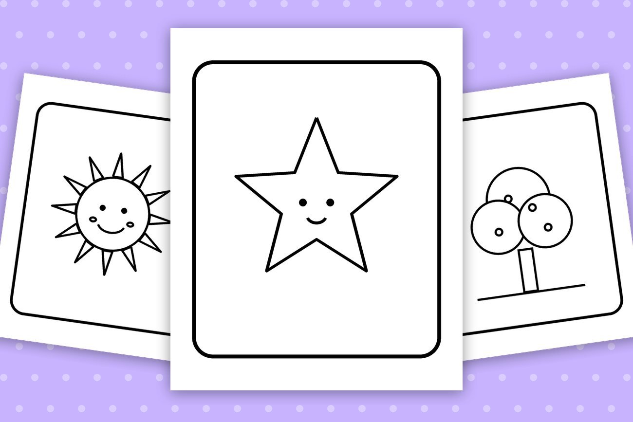 8 Easy House Coloring Pages with Frames