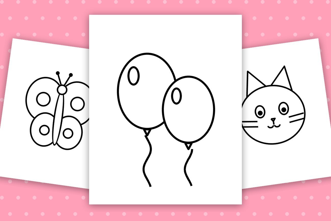 8 Easy Tree Coloring Pages with Frames