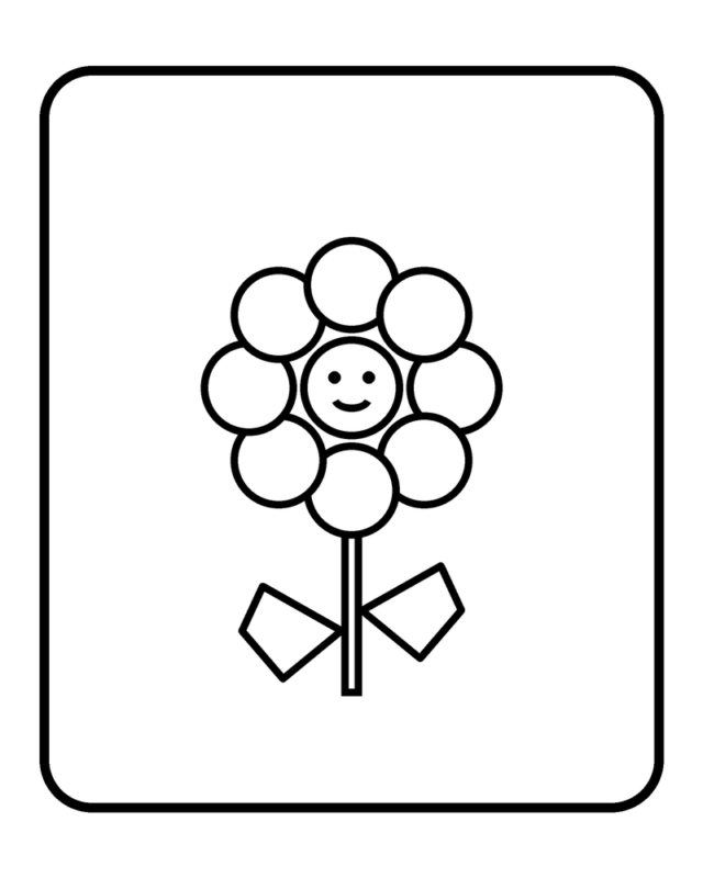 Cute Flower with Frame
