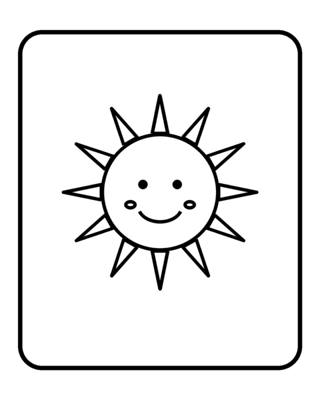 Cute Sun with Frame